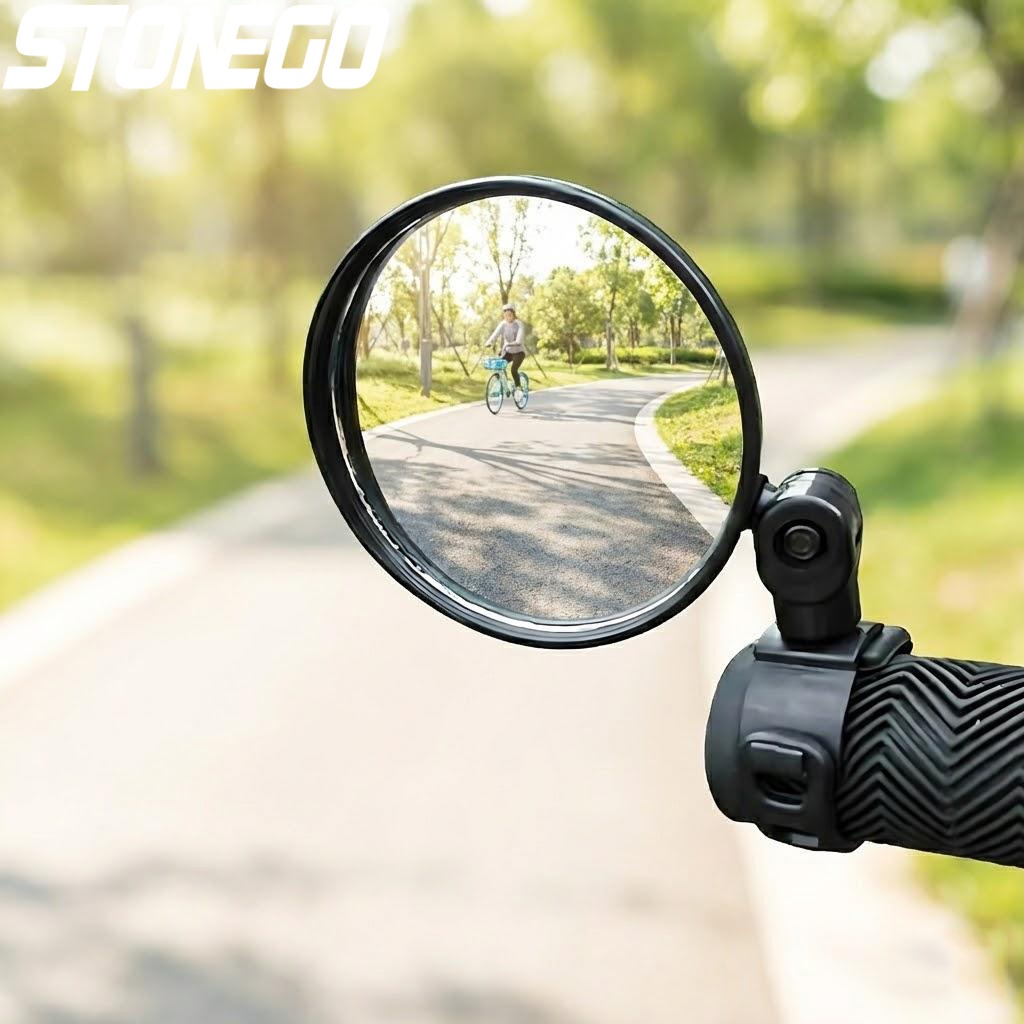 Mirror Handlebar Convex - Adjustable Bike Handlebar Rear View Mirror