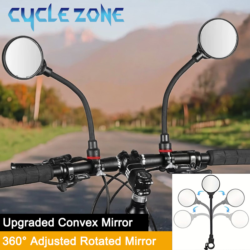 Mirror Handlebar Convex - Bicycle Mirror Bike Handlebar Rearview Mirror