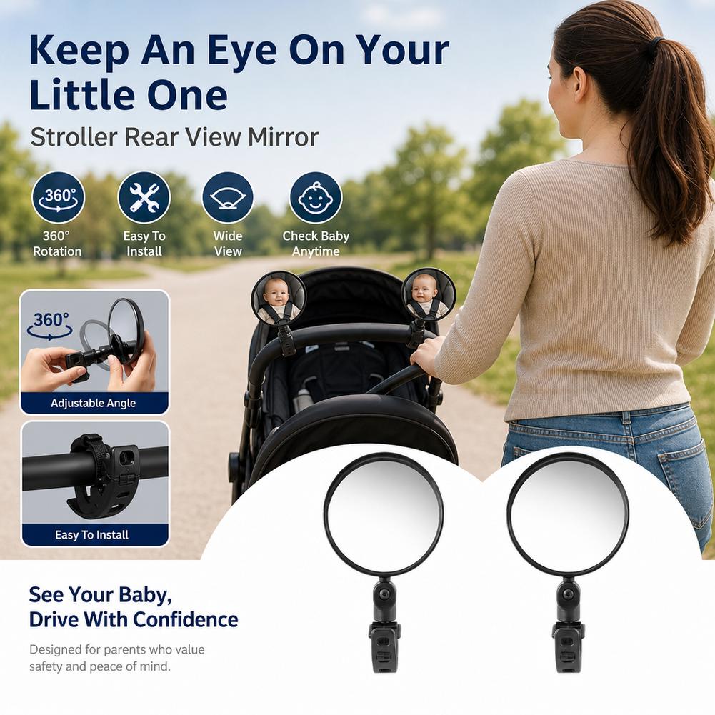 2Pcs Bike Mirror Adjustable Ha - Mirror Handlebar Convex review and price