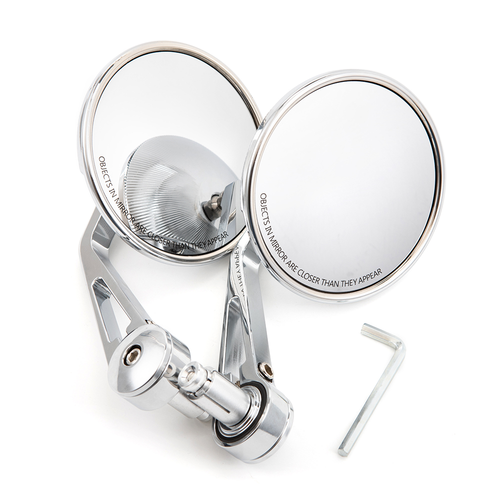 Evomosa Motorcycle Chrome Conv - Mirror Handlebar Convex review and price