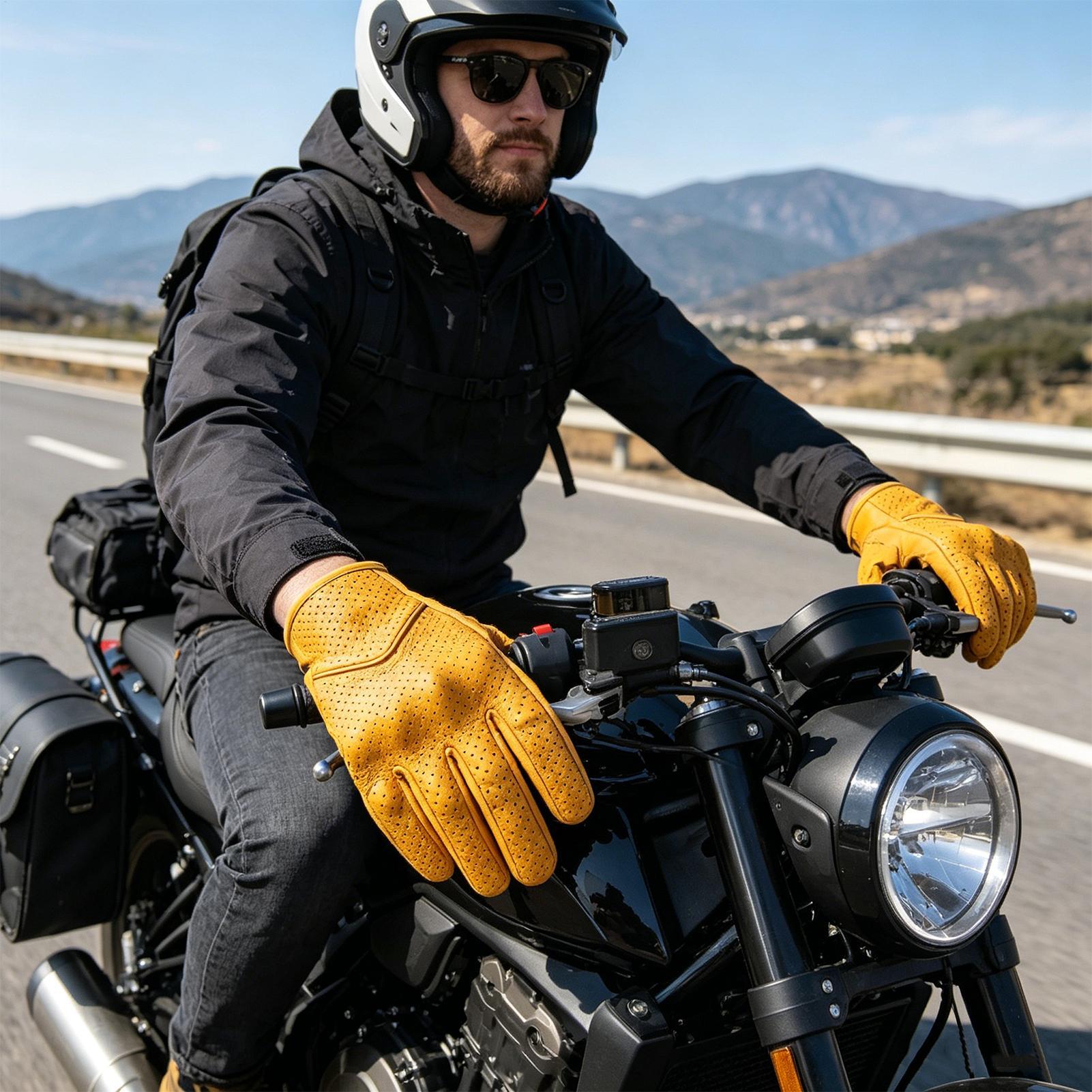 Motorcycle Retro Gloves Breath - Cycling In City review and price