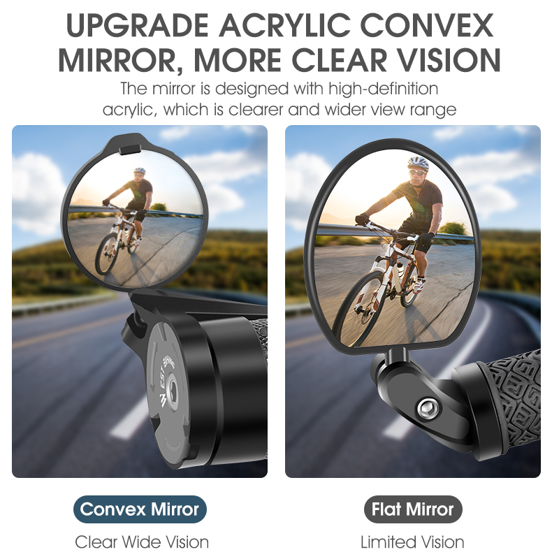 WEST BIKING Bicycle Rearview M - Mirror Handlebar Convex review and price