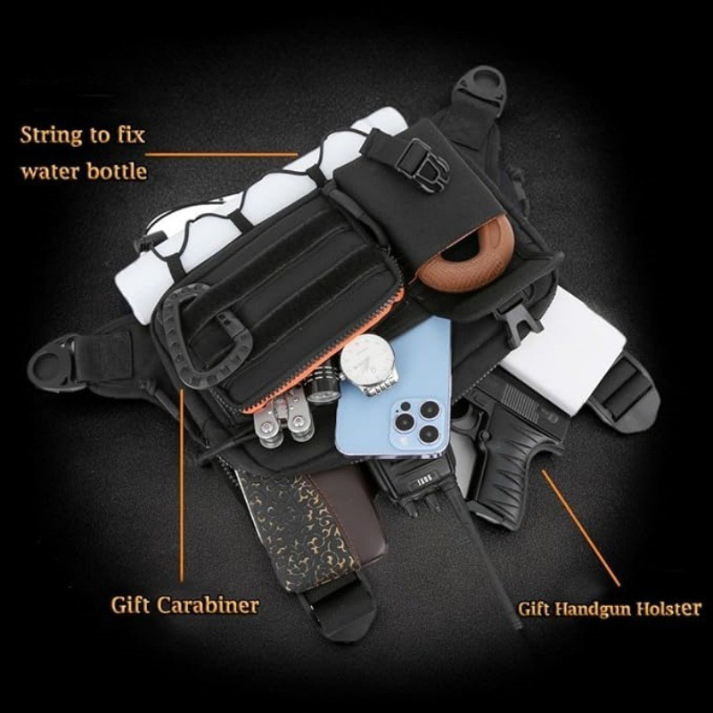 Tactical Chest Bag Men's Vest  - Cycling Commuter Backpack Waterproof review and price