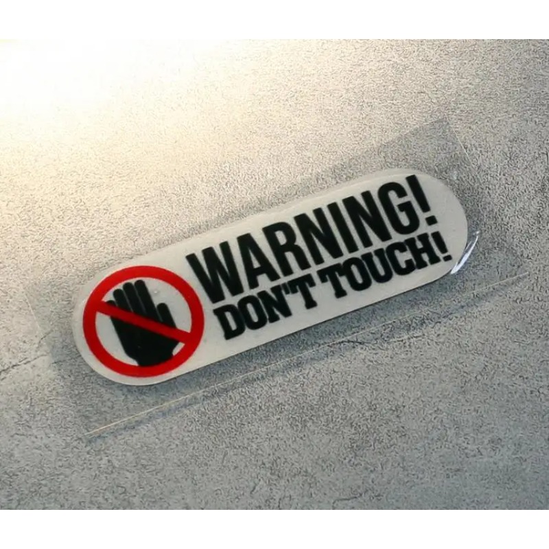 8cm * 3cm Warning  Don't Touch - Cycling Quote review and price