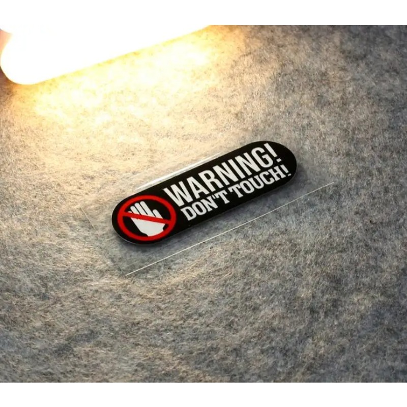 8cm * 3cm Warning  Don't Touch - Cycling Quote review and price