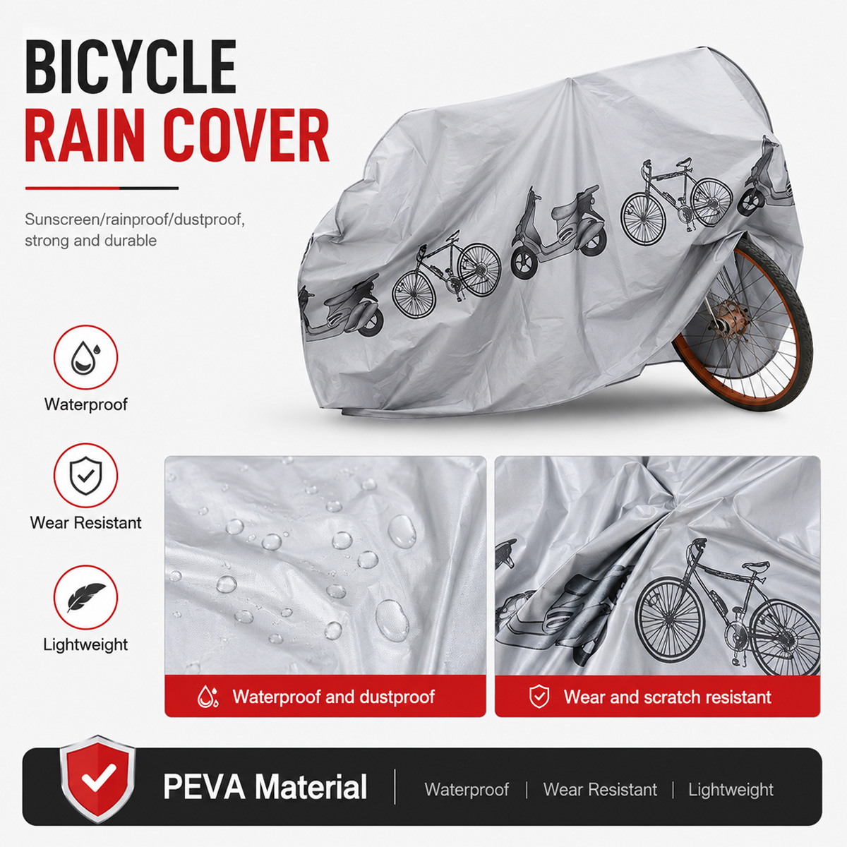 PINMOAP Universal Bicycle Rain - Cycling Commuter Backpack Waterproof review and price