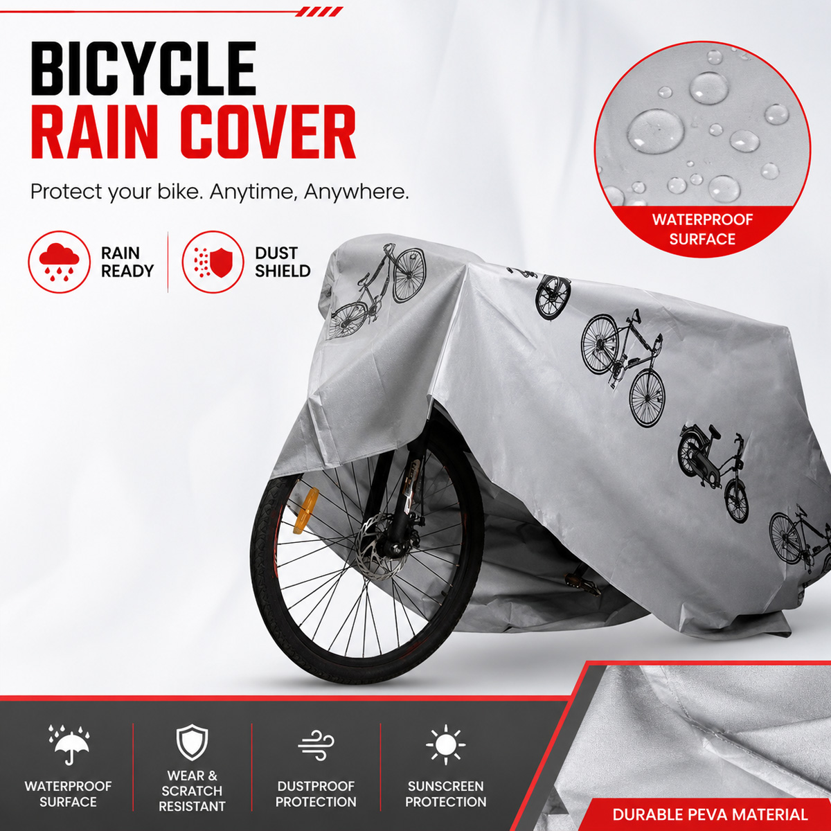 PINMOAP Universal Bicycle Rain - Cycling Commuter Backpack Waterproof review and price
