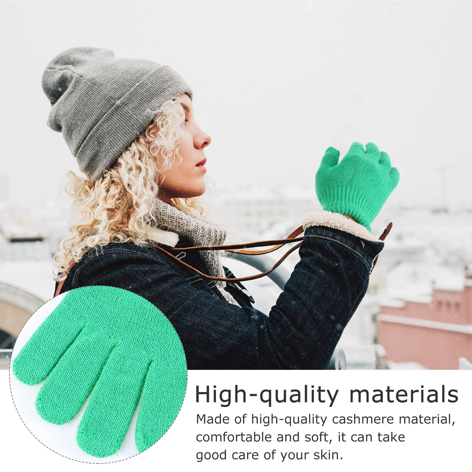 6Pairs Winter Knit Gloves Adul - Winter Cycling Commute review and price