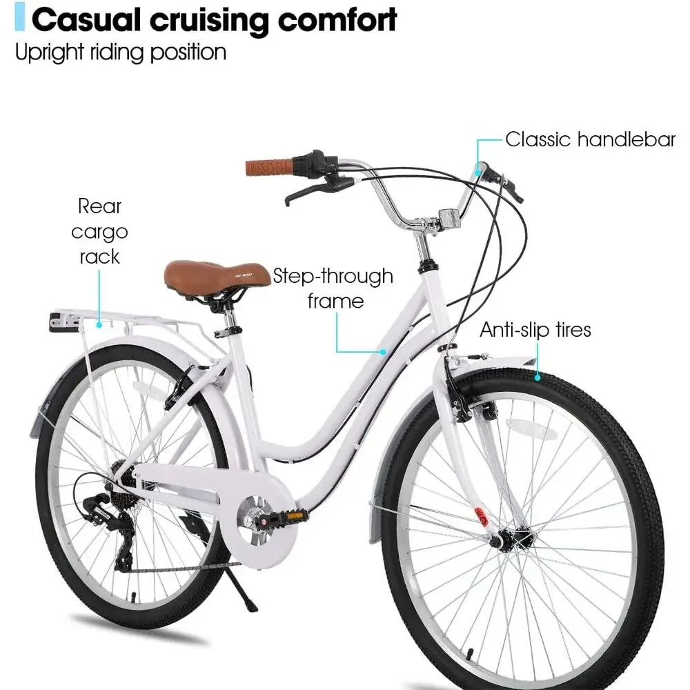 26 7-Speed Step-Through Cruise - Cycling Commute Speed review and price