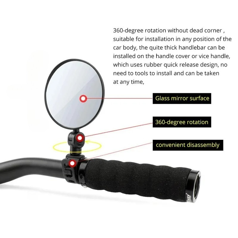 Bicycle Rearview Handlebar Mir - Mirror Handlebar Convex review and price