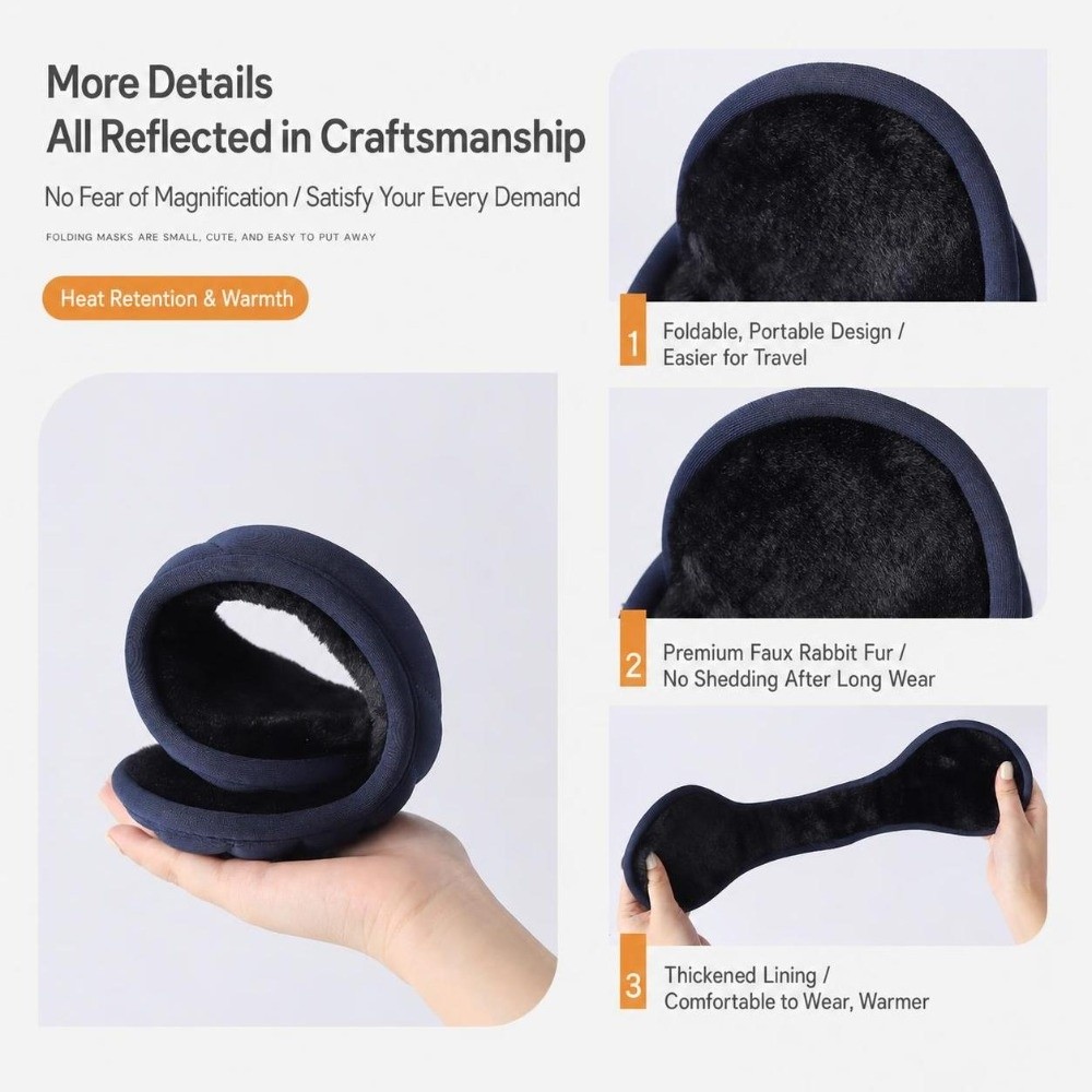 Thick Lined Winter Earmuffs Li - Winter Cycling Commute review and price
