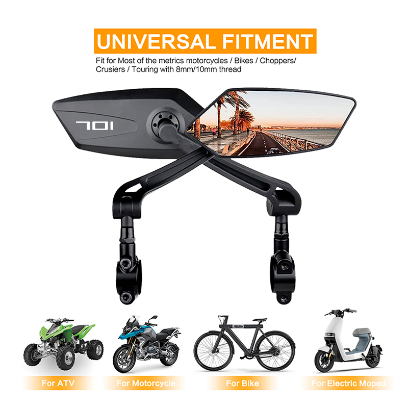 Motorcycle Handlebar Mirror Fo - Mirror Handlebar Convex review and price